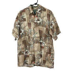 Kaylua Bay Shirt Mens Small Resortwear Hawaiian Floral Beach‎ Tropical Vacation